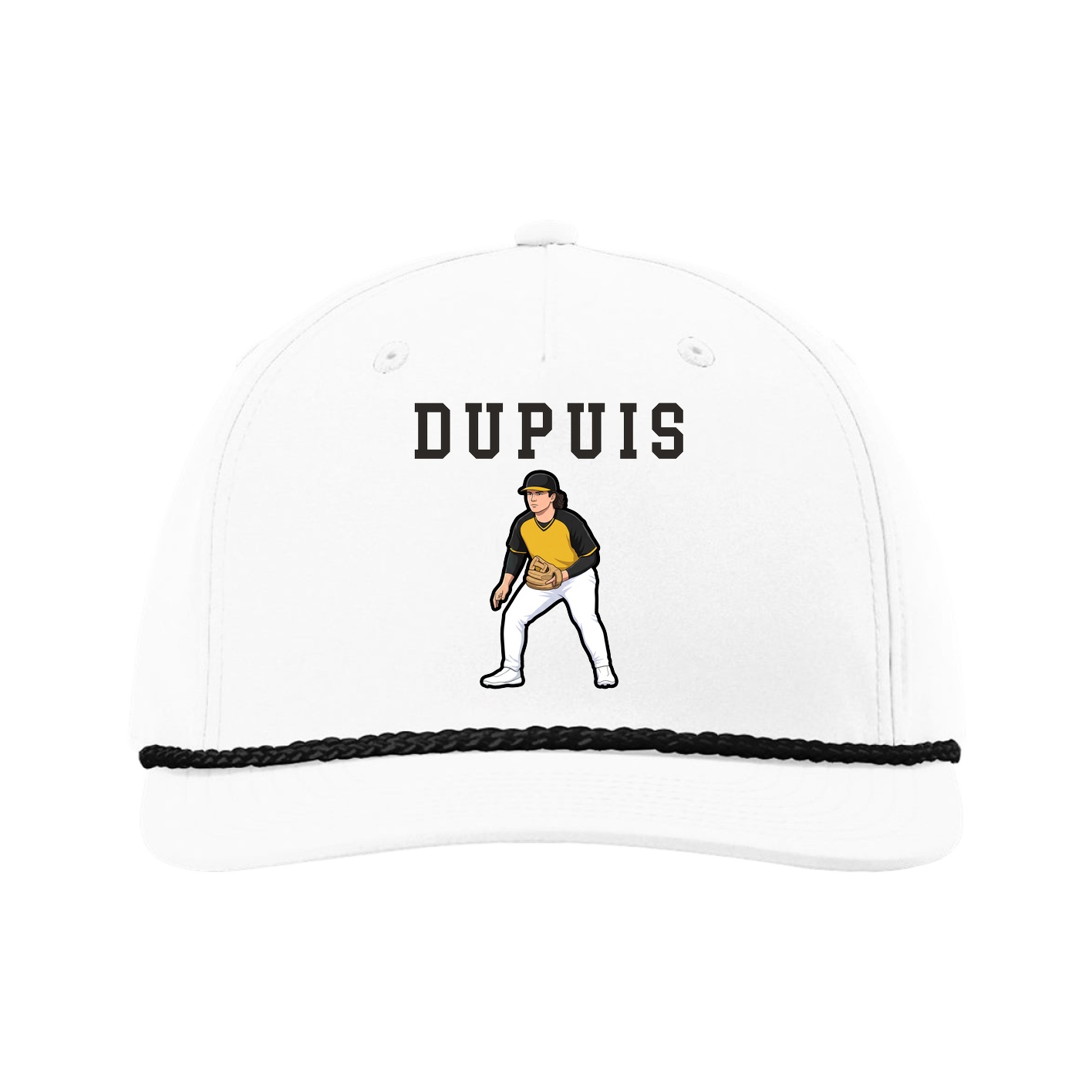 Five-Panel Classic Rope Cap — Shirsey in White