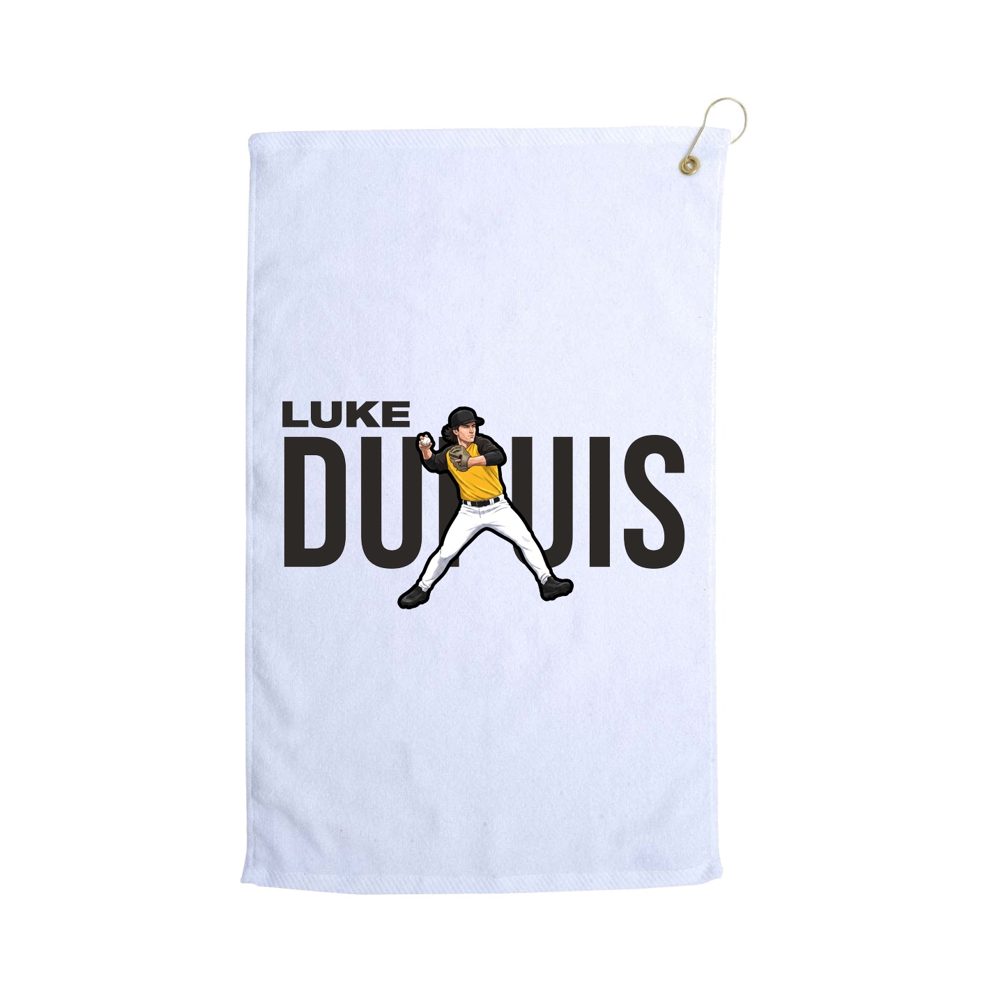 Golf Towel — Player Name in White
