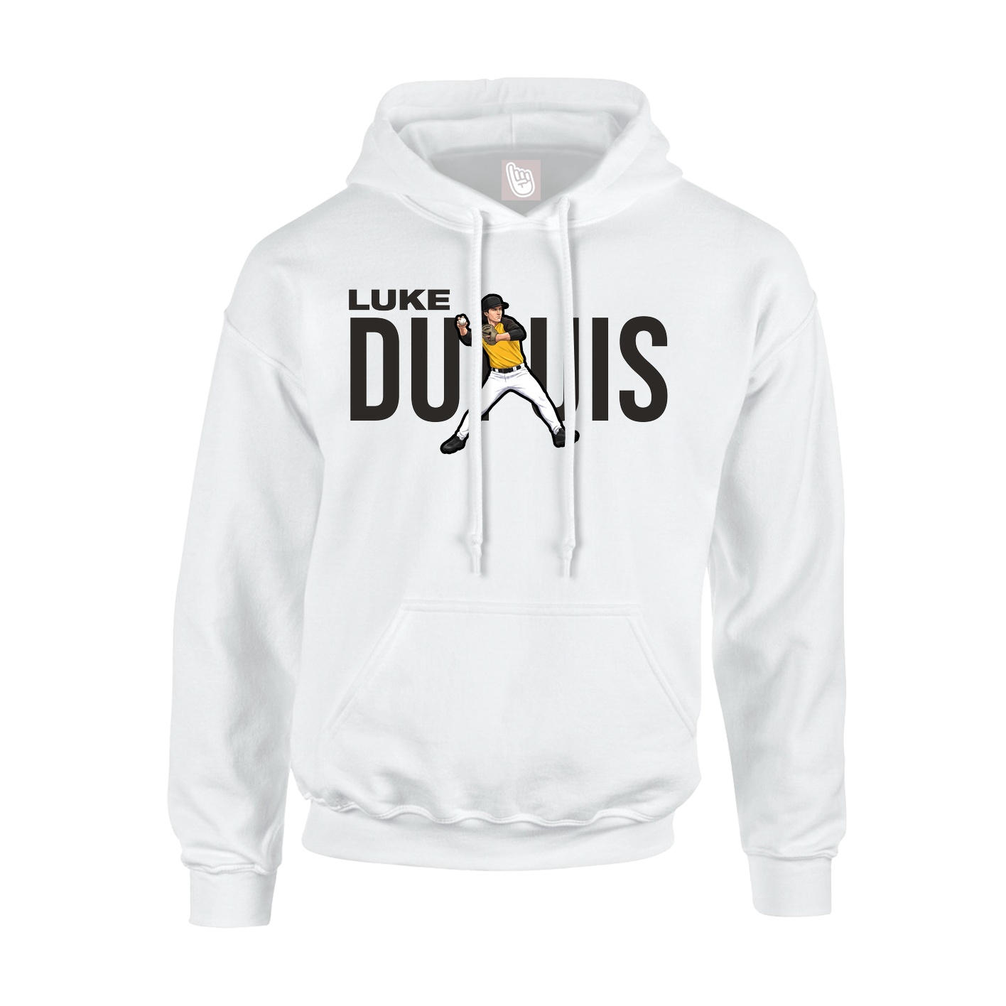 Hoodie — Player Name in White
