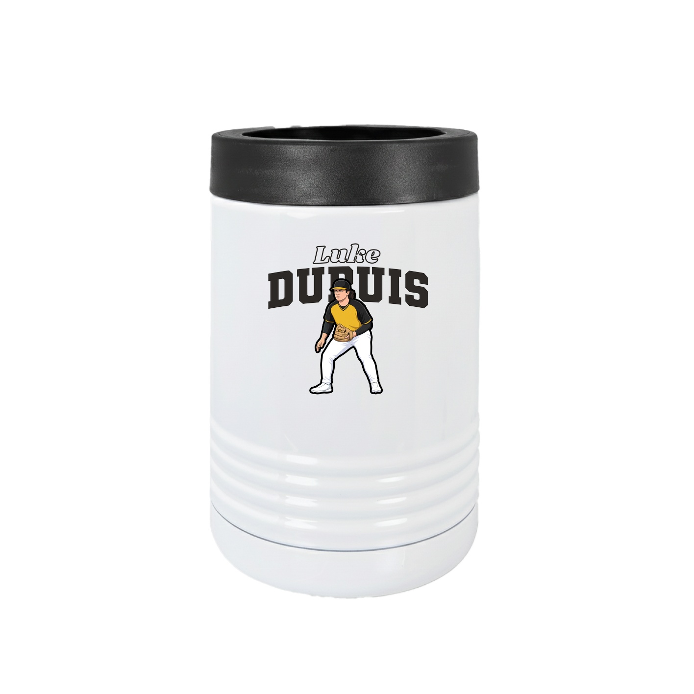 Beverage Holder — Name Arch in White