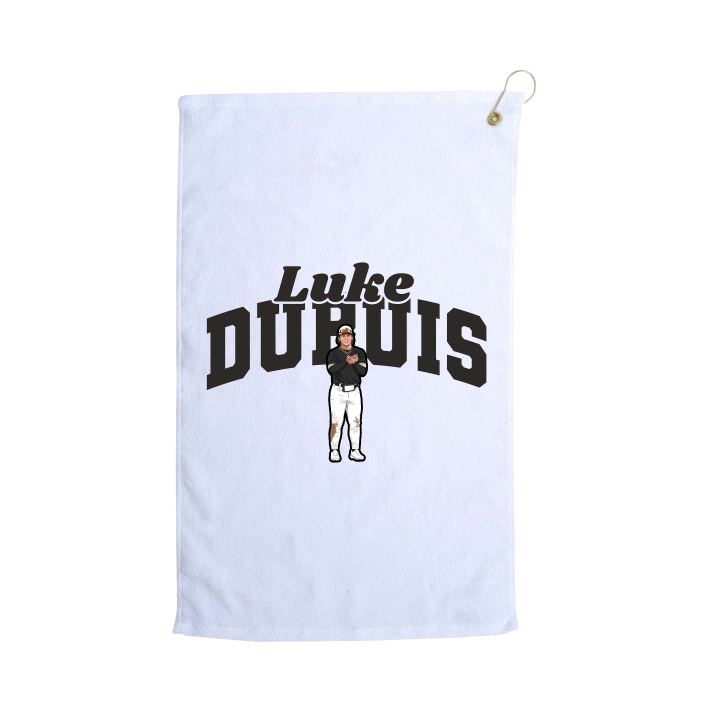 Golf Towel — Signature Arch in White