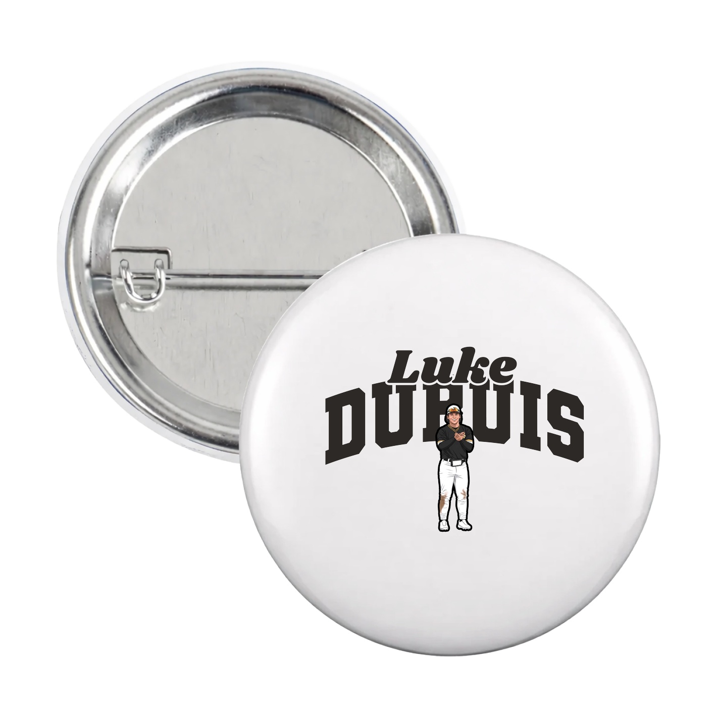 Game Day Button — Signature Arch in White