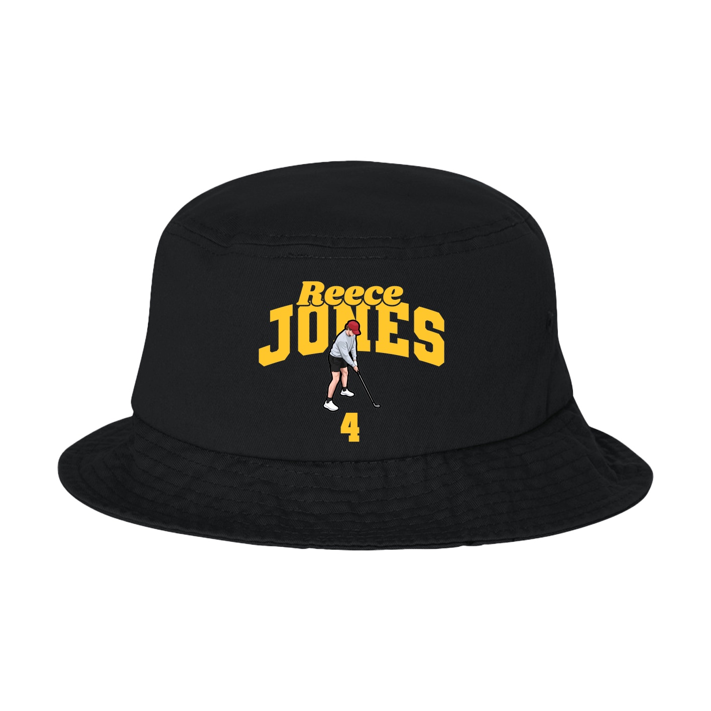 Bucket Cap — Signature Arch in Black