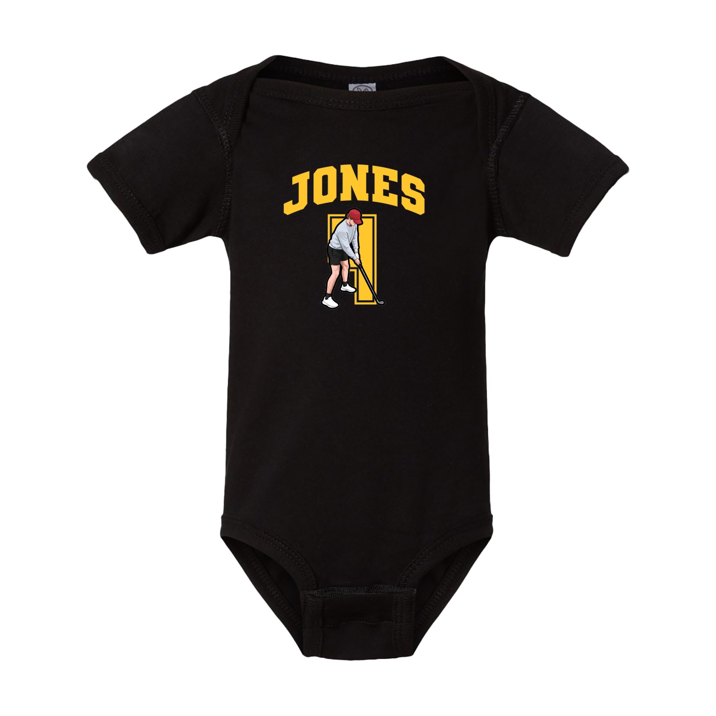 Baby Onesie — Number in Black