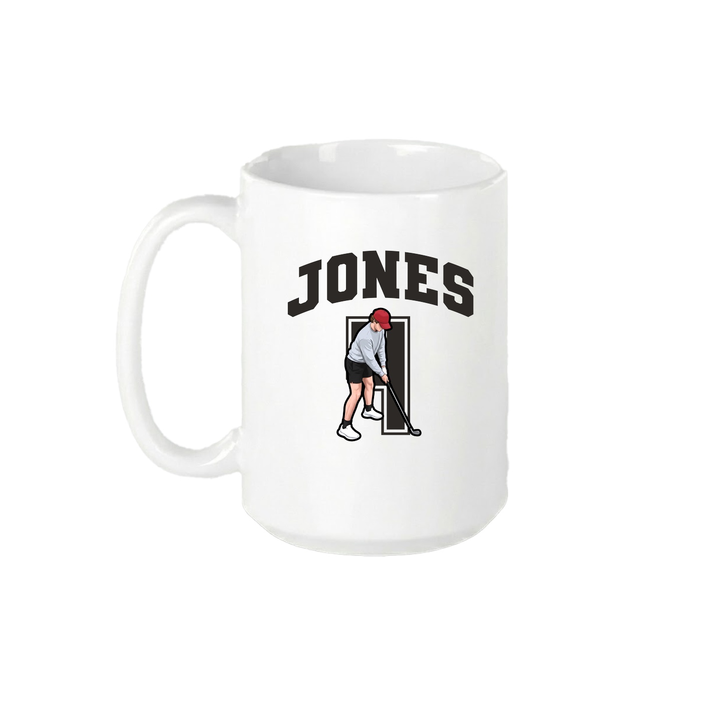 15oz Coffee Mug — Number in White