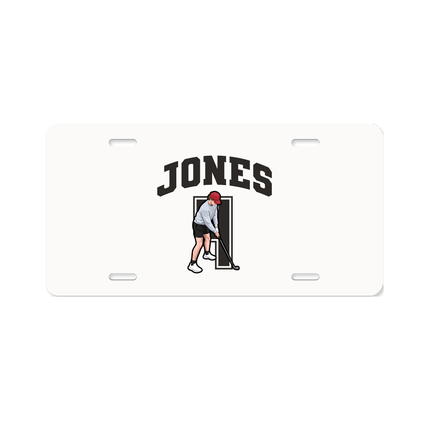 License Plate — Number in Classic
