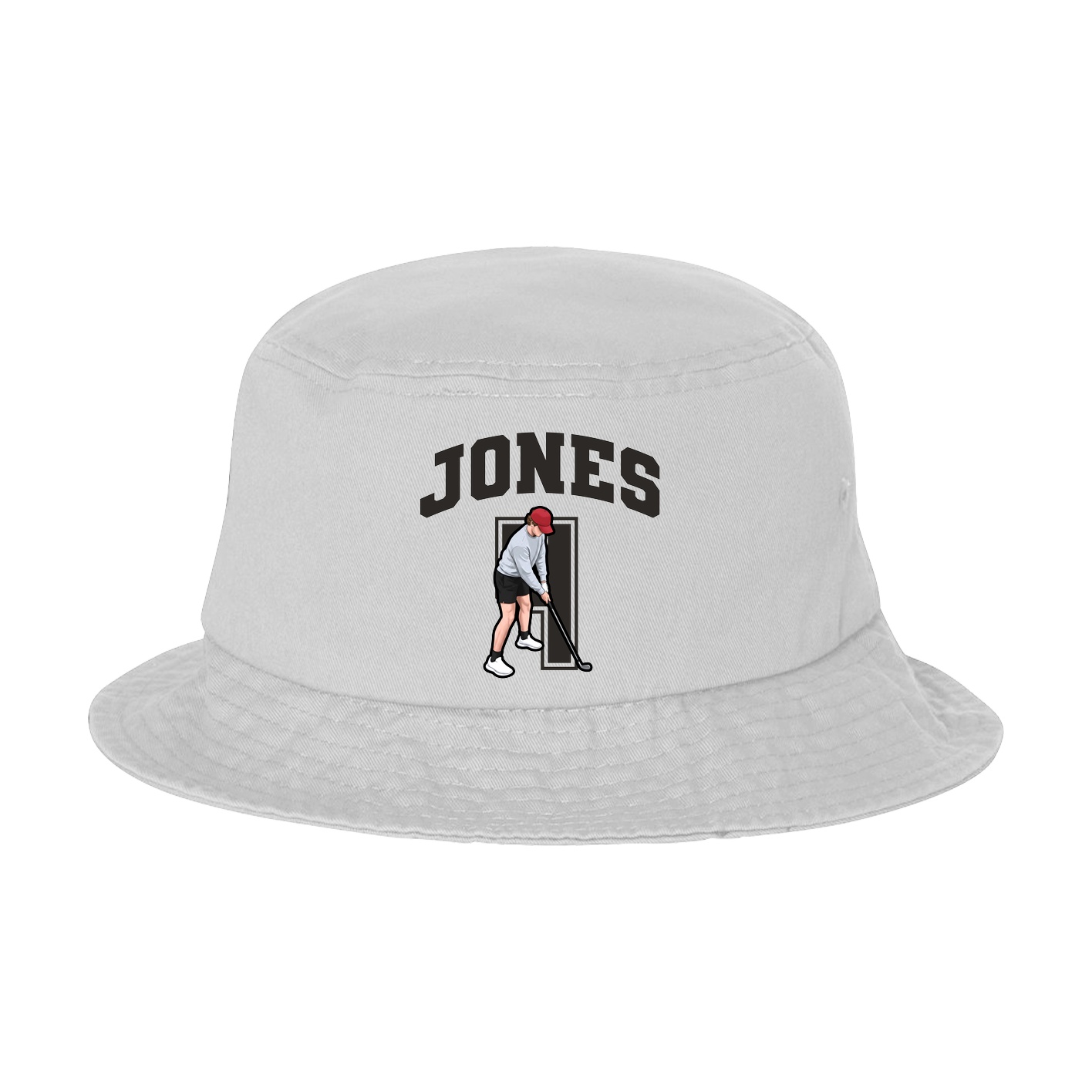 Bucket Cap — Number in White