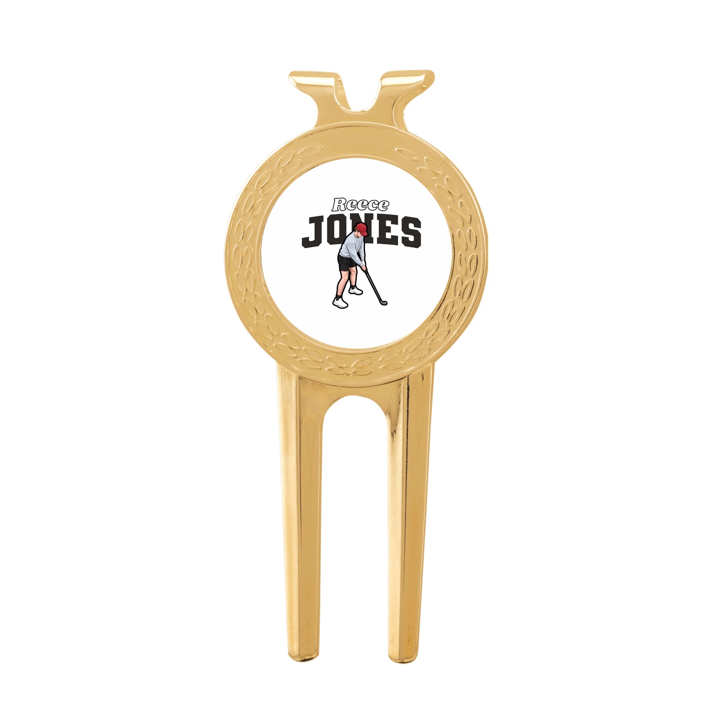Divot Tool with Ball Marker — Name Arch in Classic