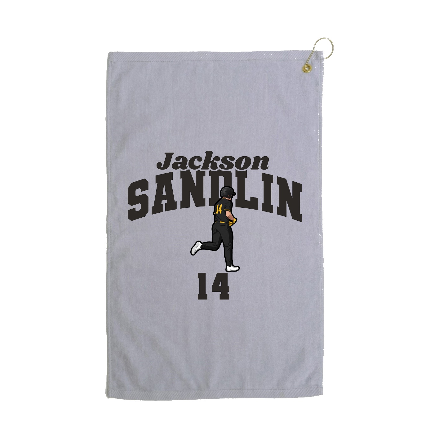 Golf Towel — Signature Arch in Grey