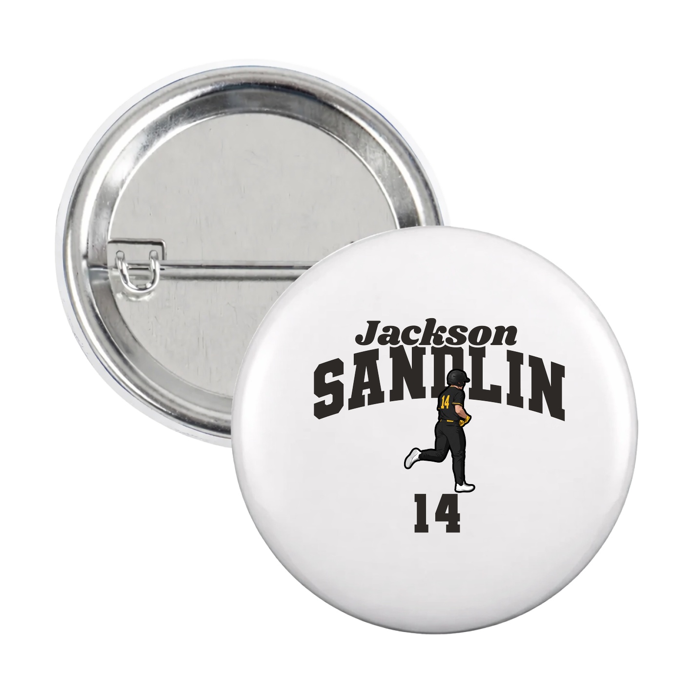 Game Day Button — Signature Arch in White