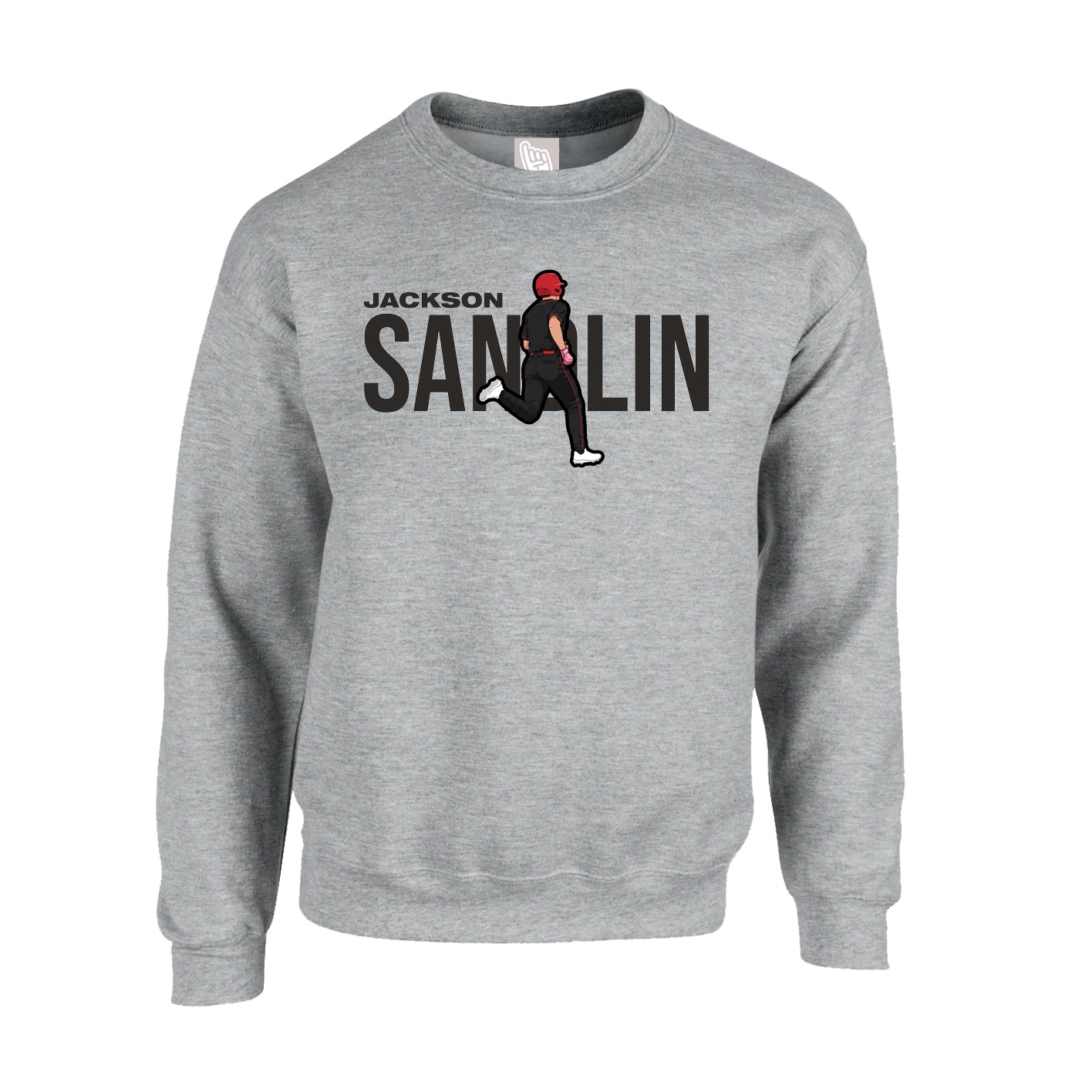 Fleece Crew — Player Name in Grey