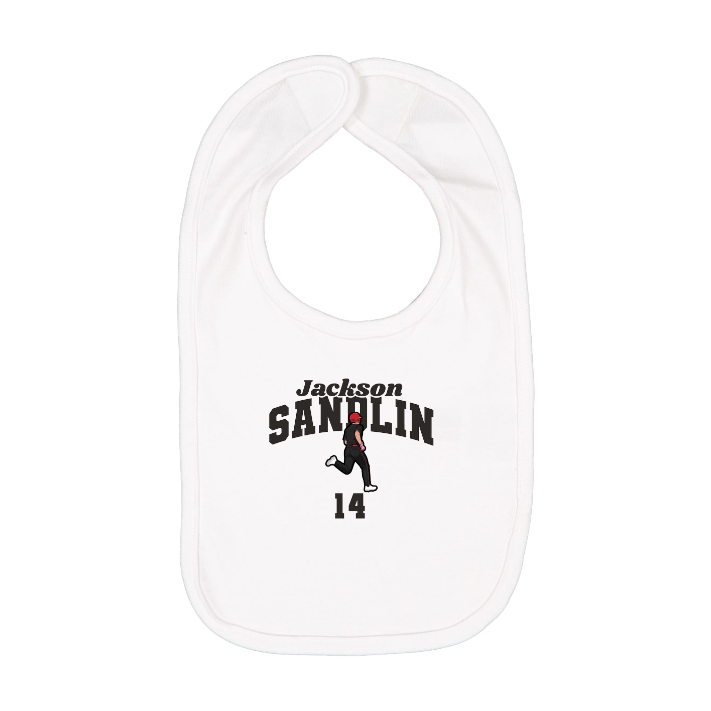Infant Bib — Signature Arch in White
