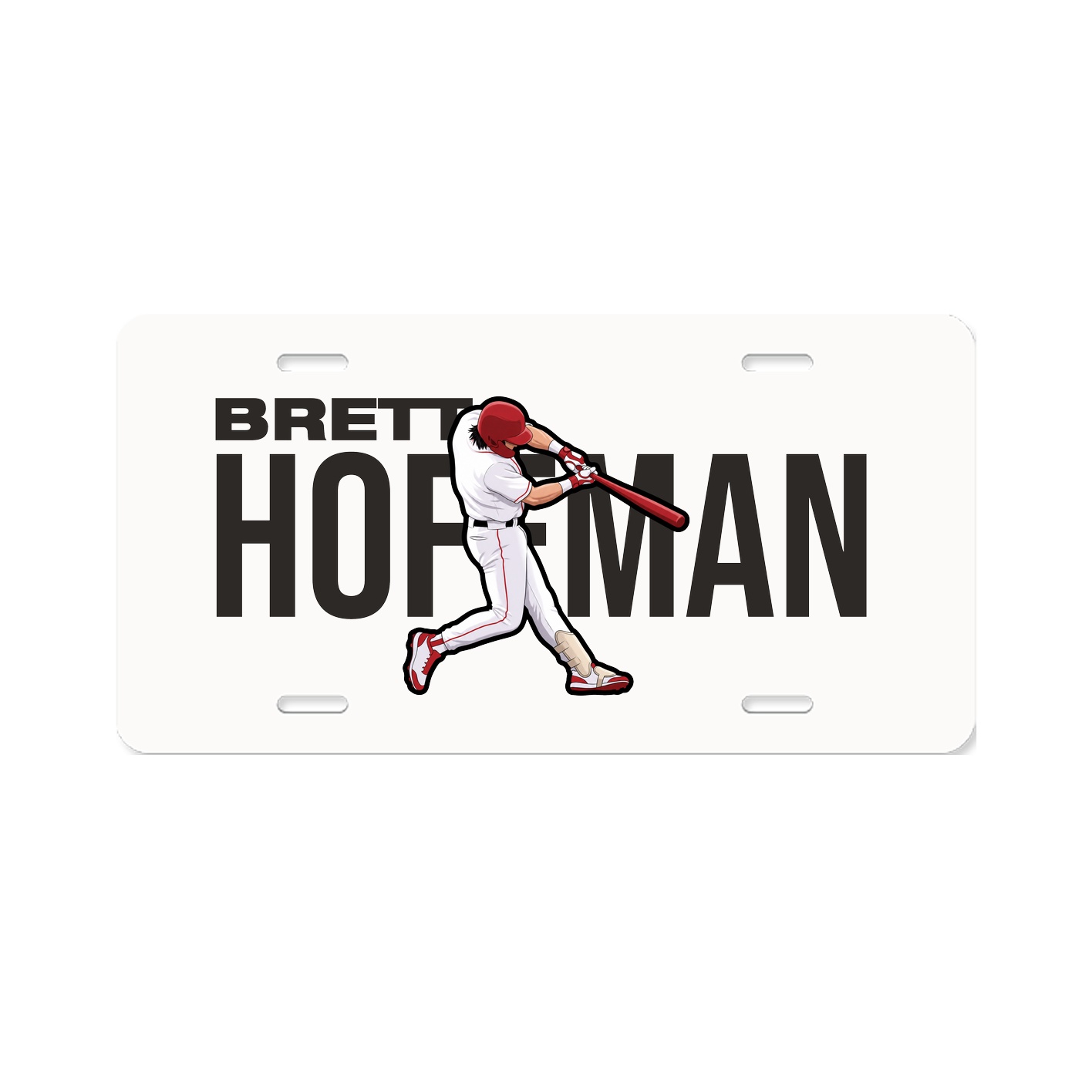 License Plate — Player Name in Classic