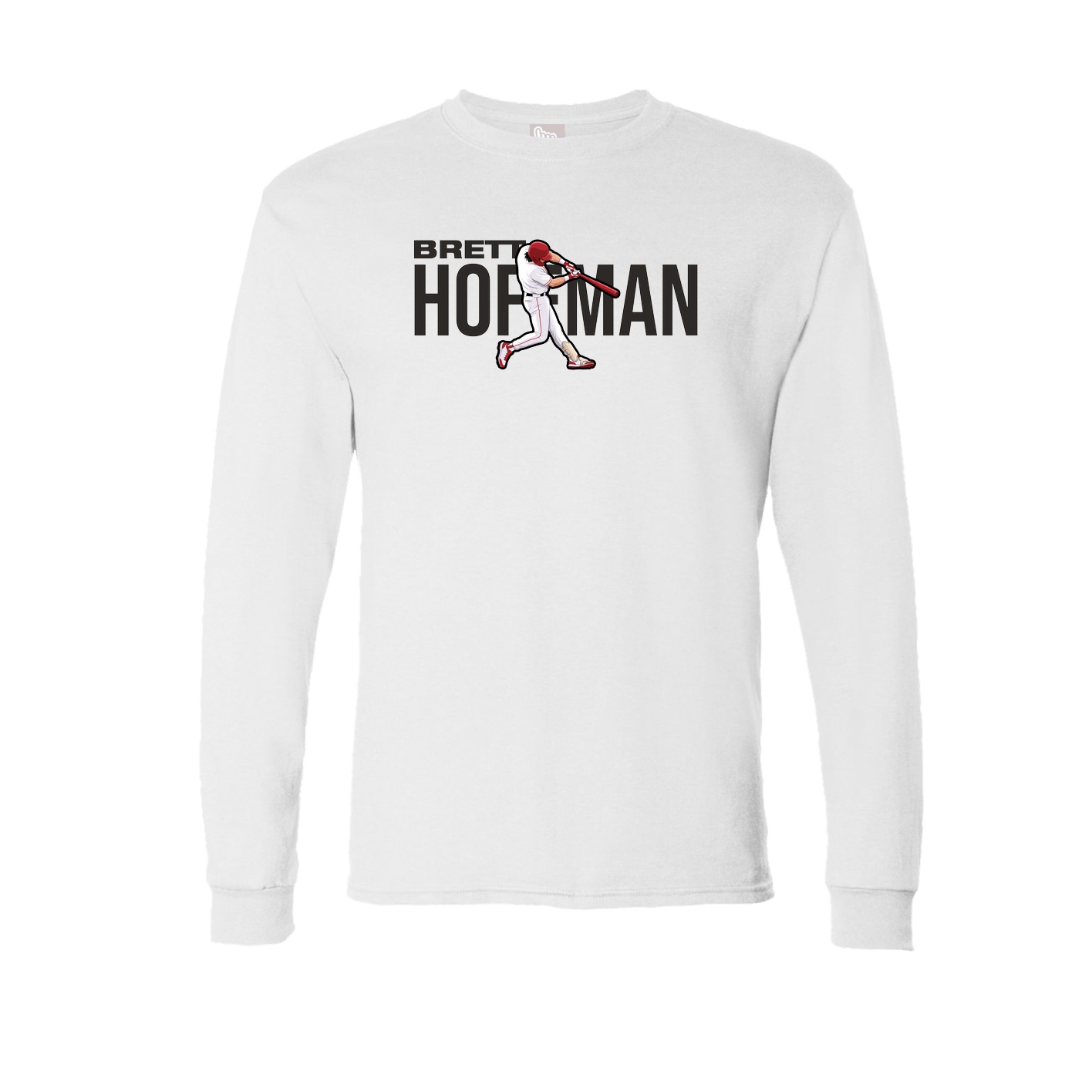 Long Sleeve Tee — Player Name in White