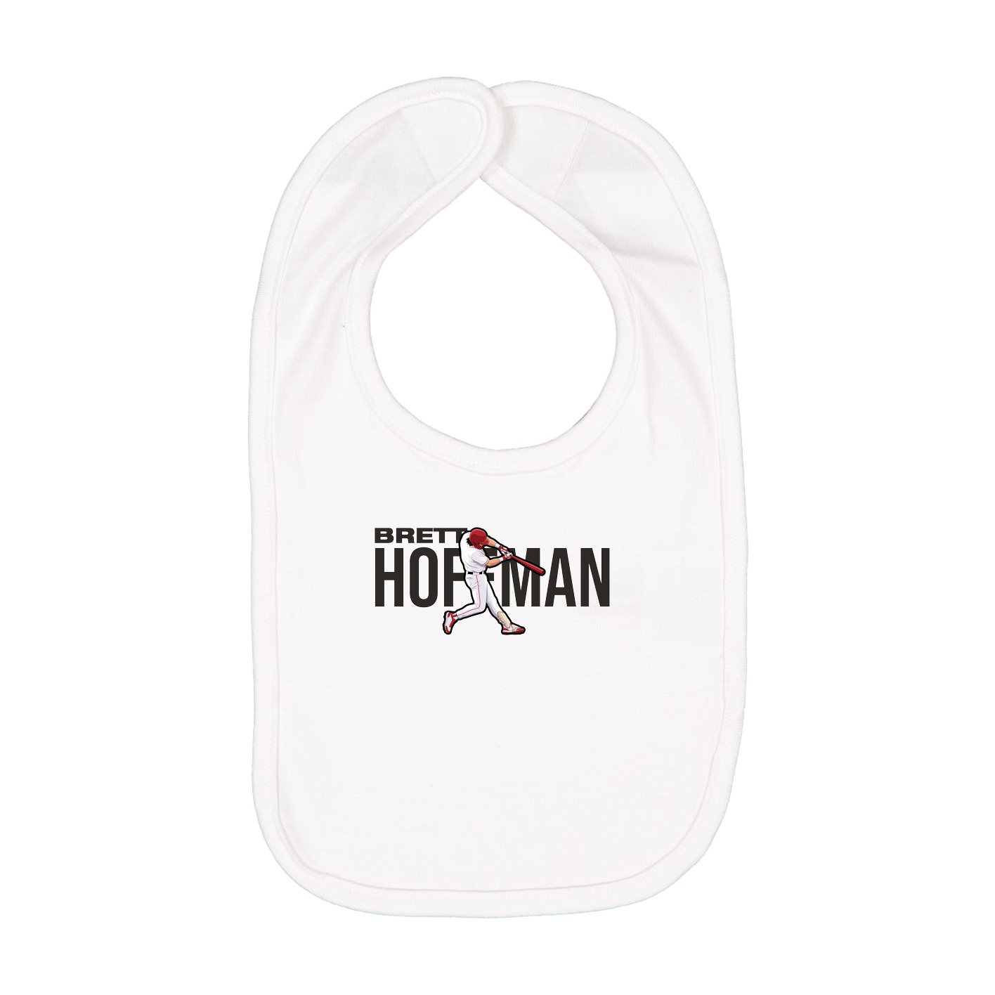 Infant Bib — Player Name in White