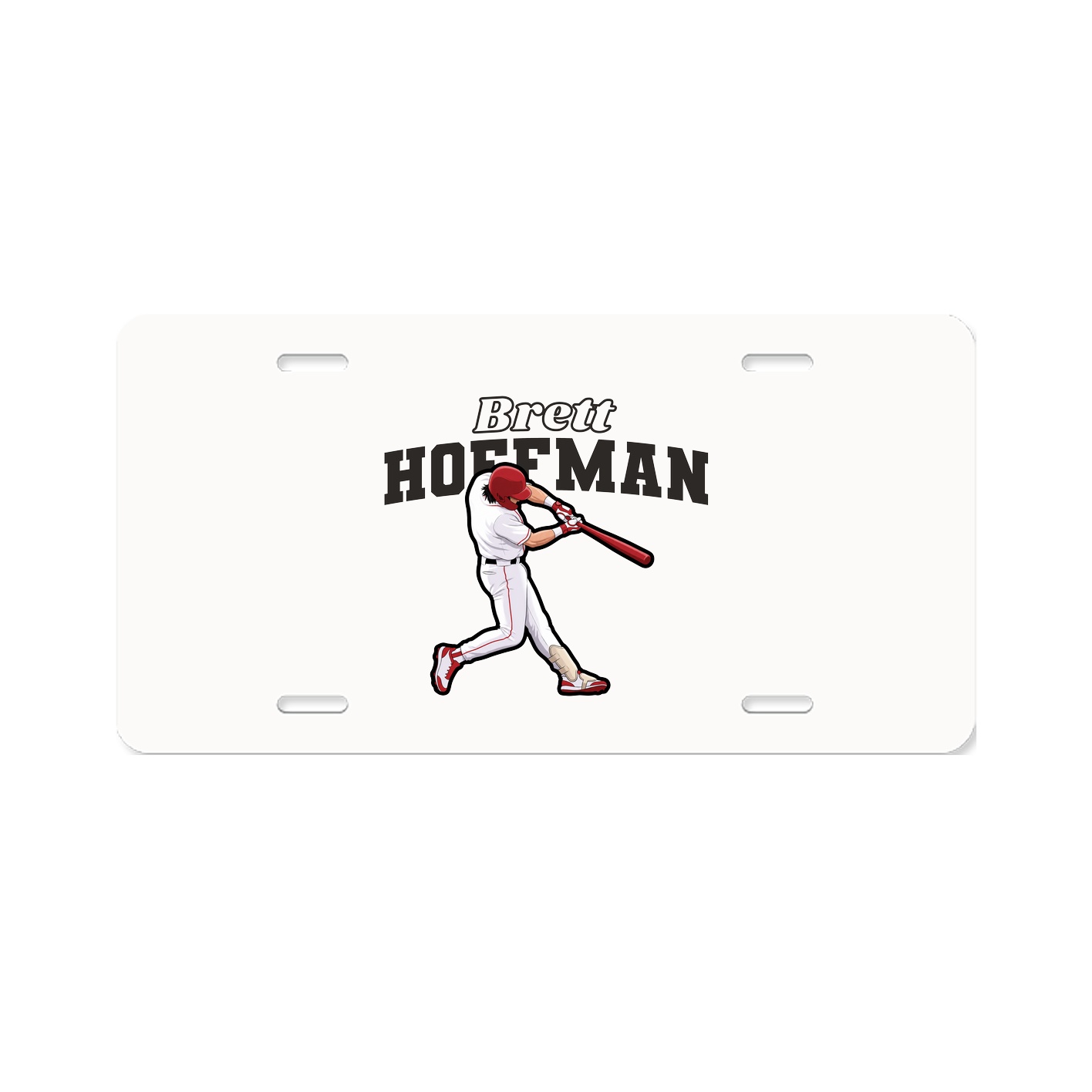 License Plate — Name Arch in Classic