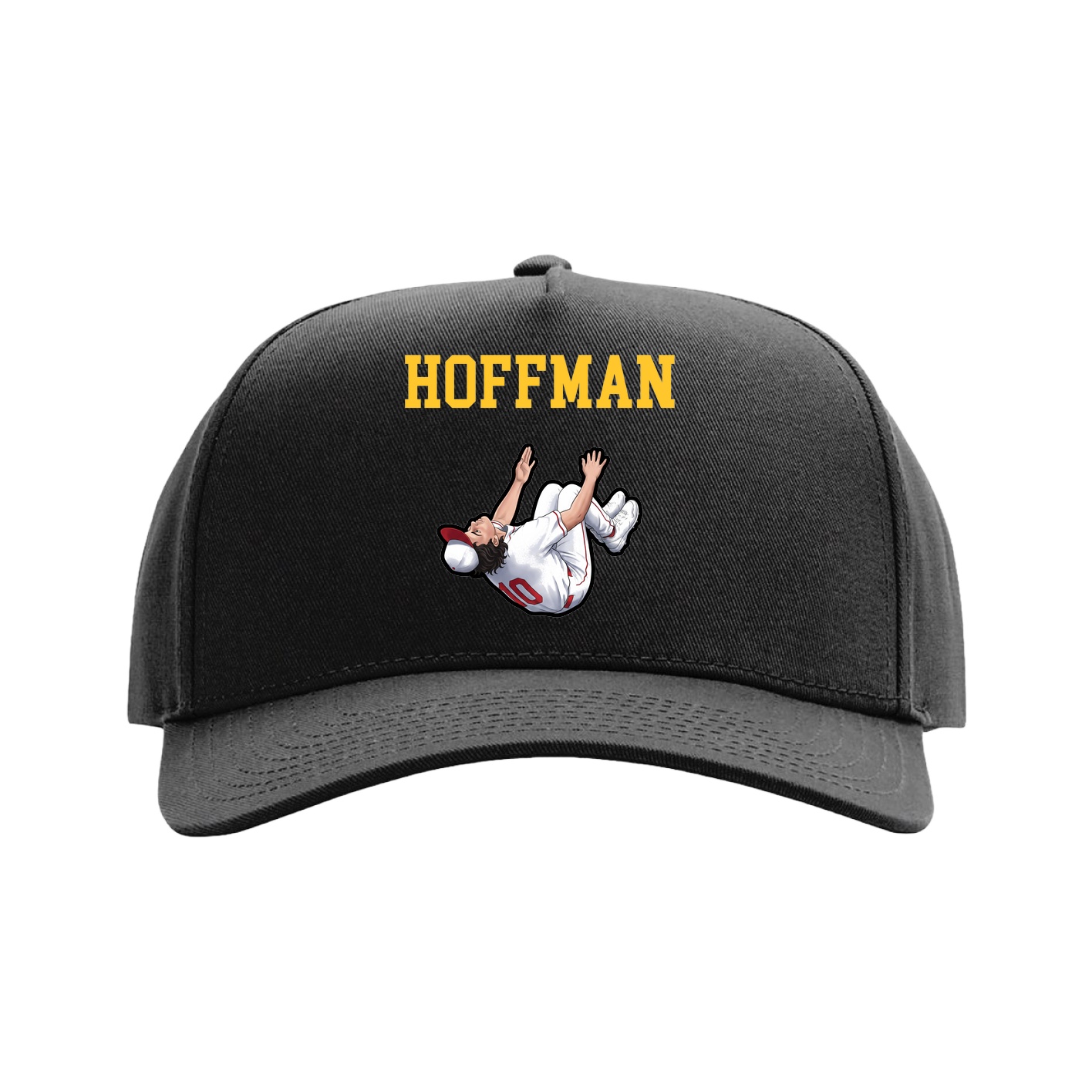 Full Fabric Five-Panel Champ Cap — Shirsey in Black