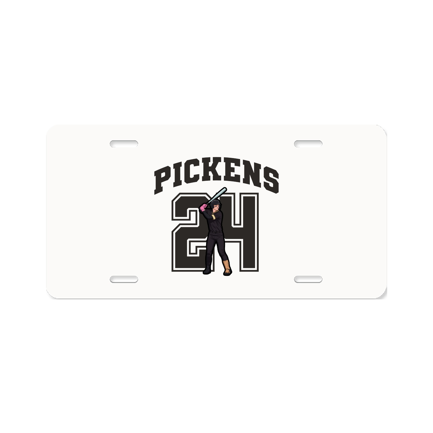 License Plate — Number in Classic