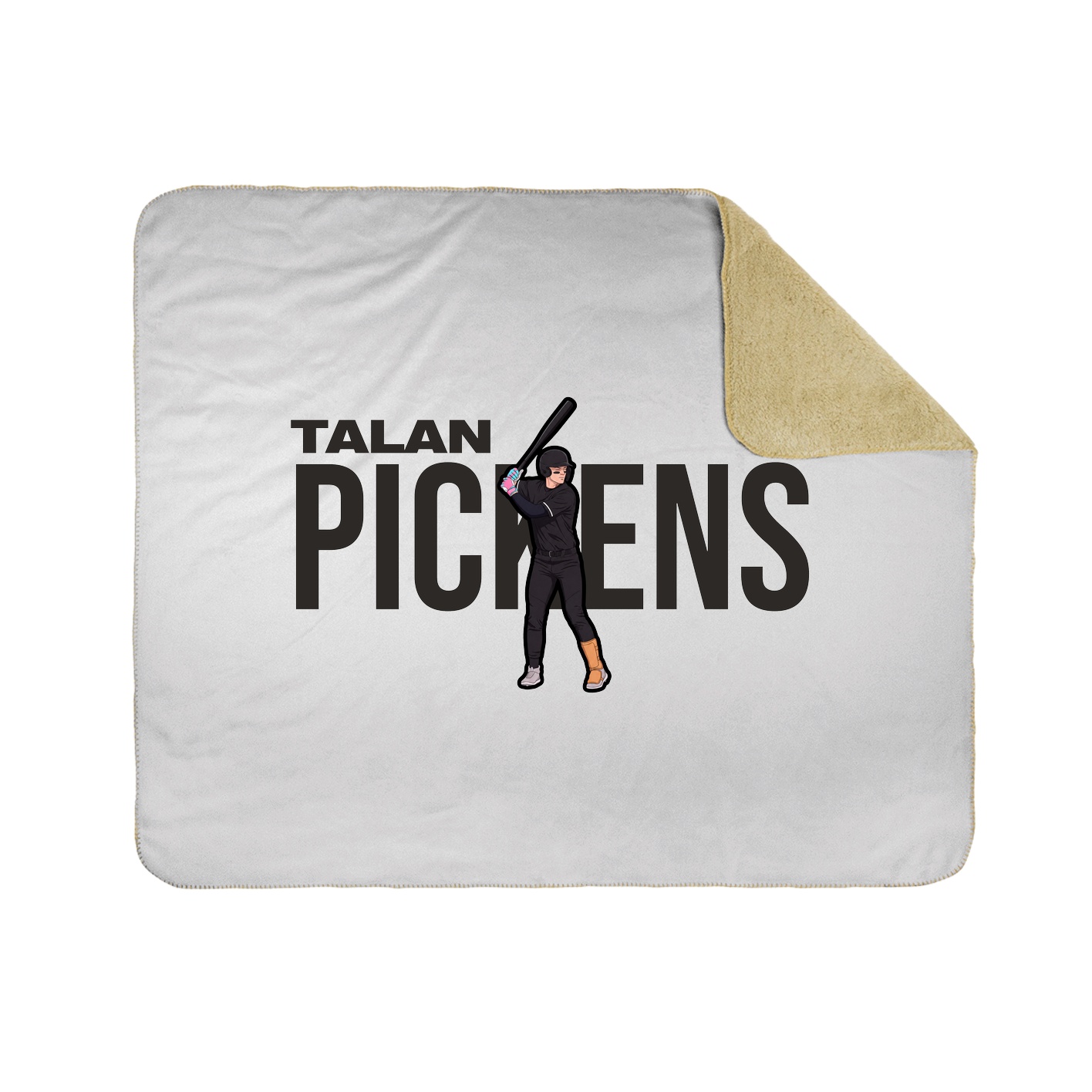 Throw Blanket — Player Name in White