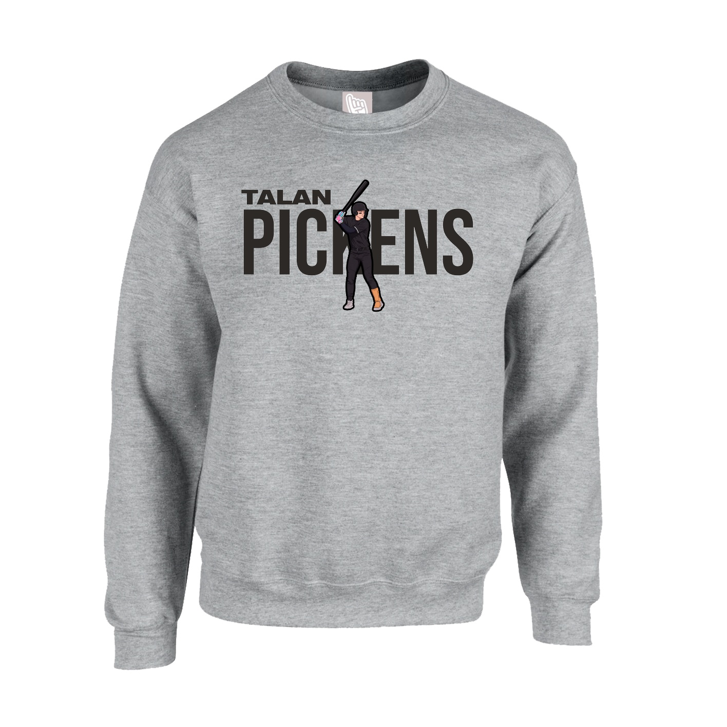 Fleece Crew — Player Name in Grey