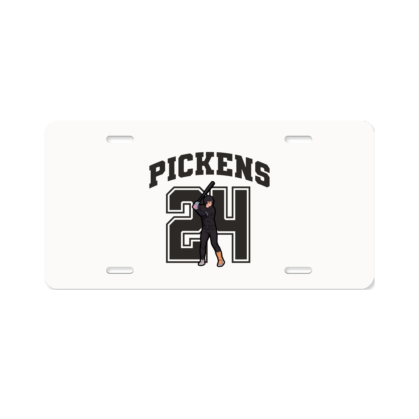 License Plate — Number in Classic