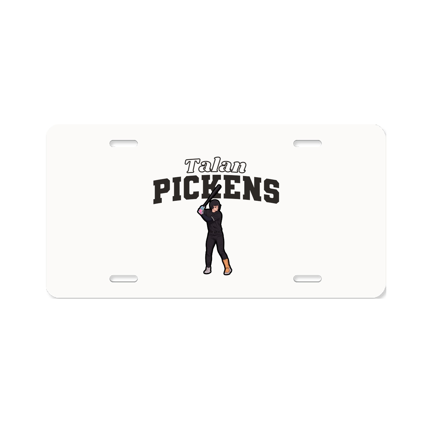 License Plate — Name Arch in Classic