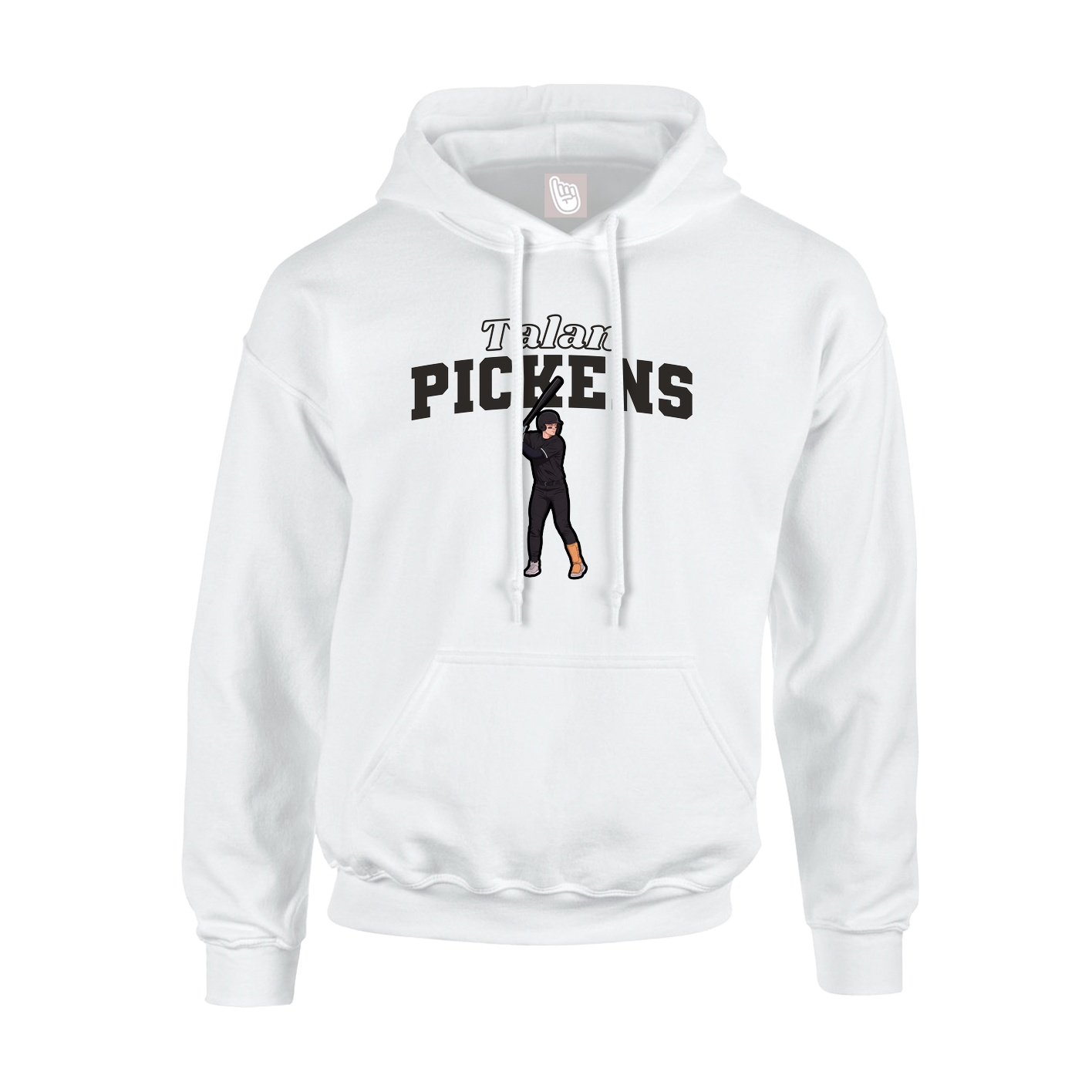 Hoodie — Name Arch in White