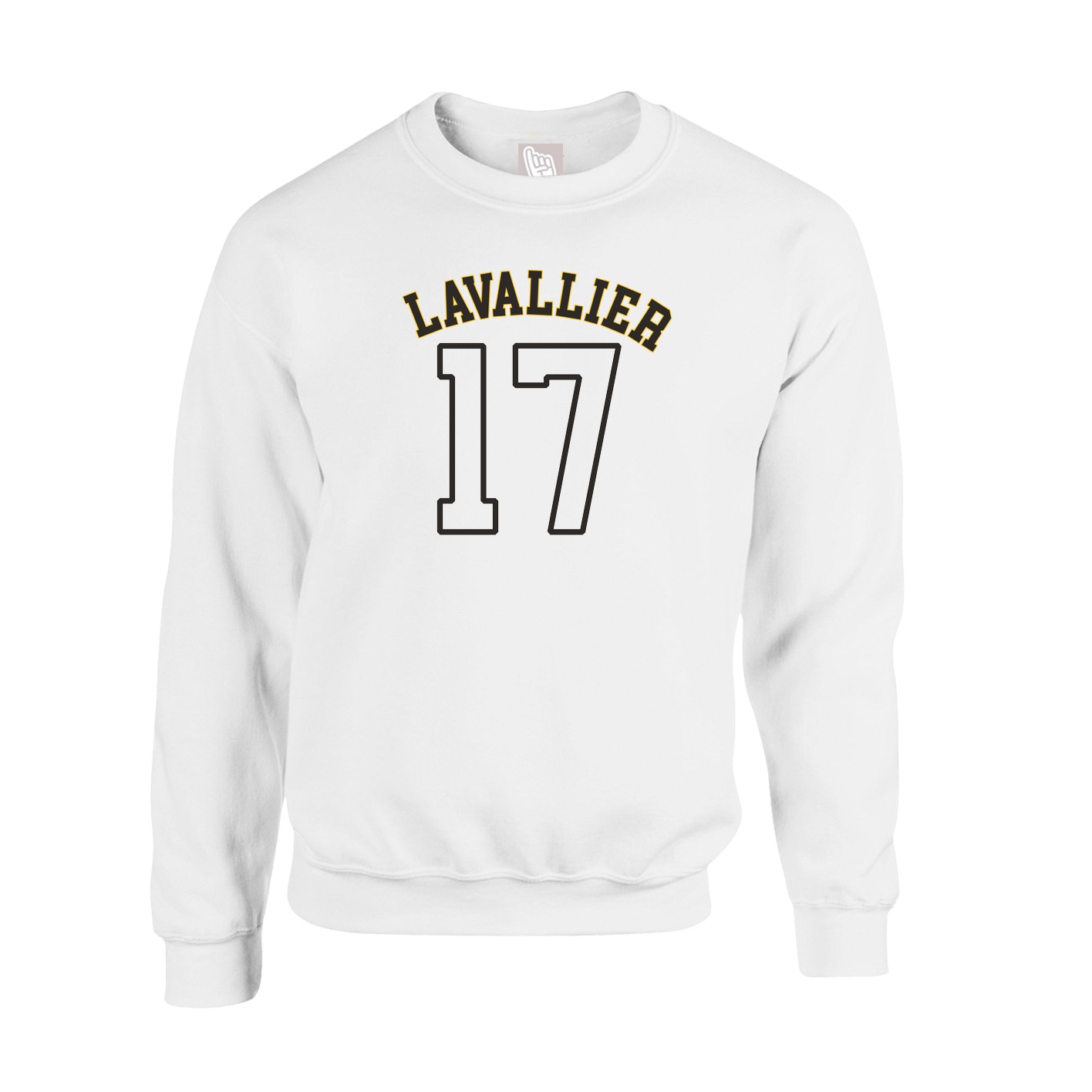 Fleece Crew — Shirsey Arch in White