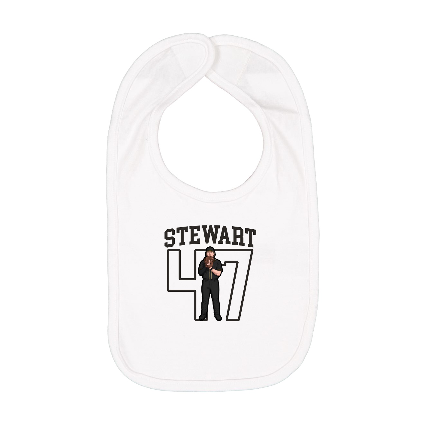 Infant Bib — Shirsey in White