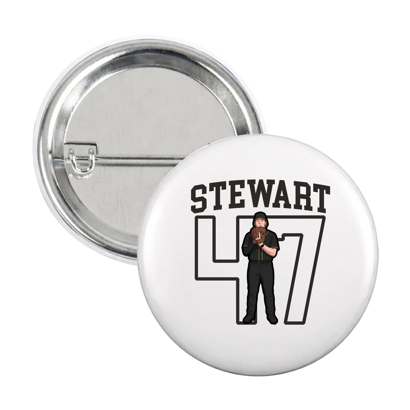 Game Day Button — Shirsey in White