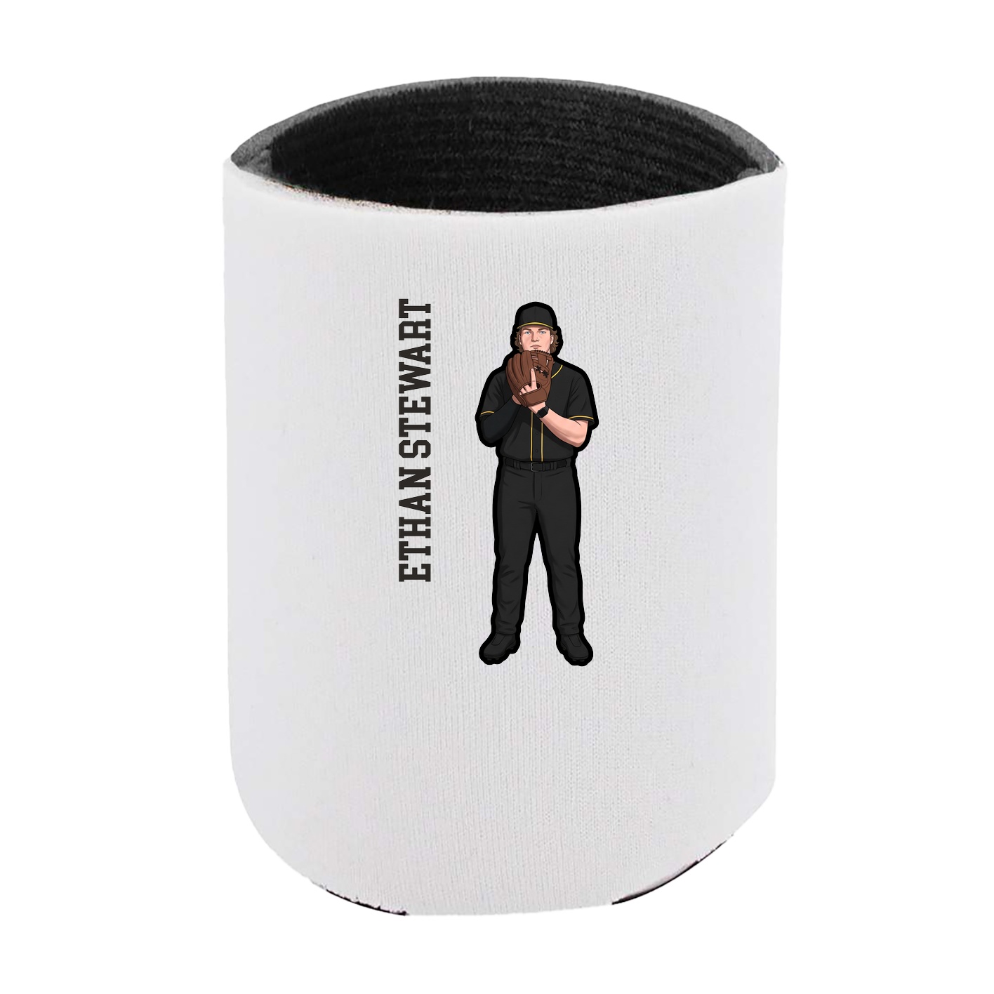 Can Holder — Name Vertical in White