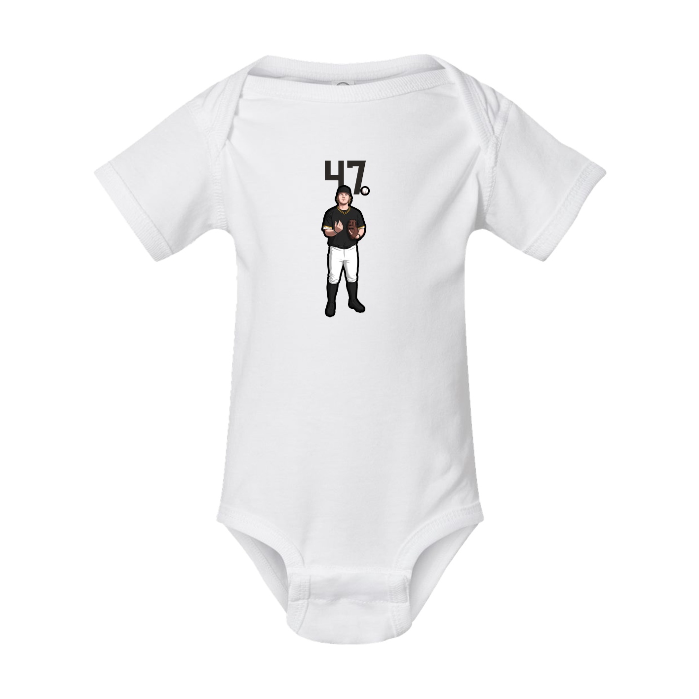 Baby Onesie — Number Top in White
