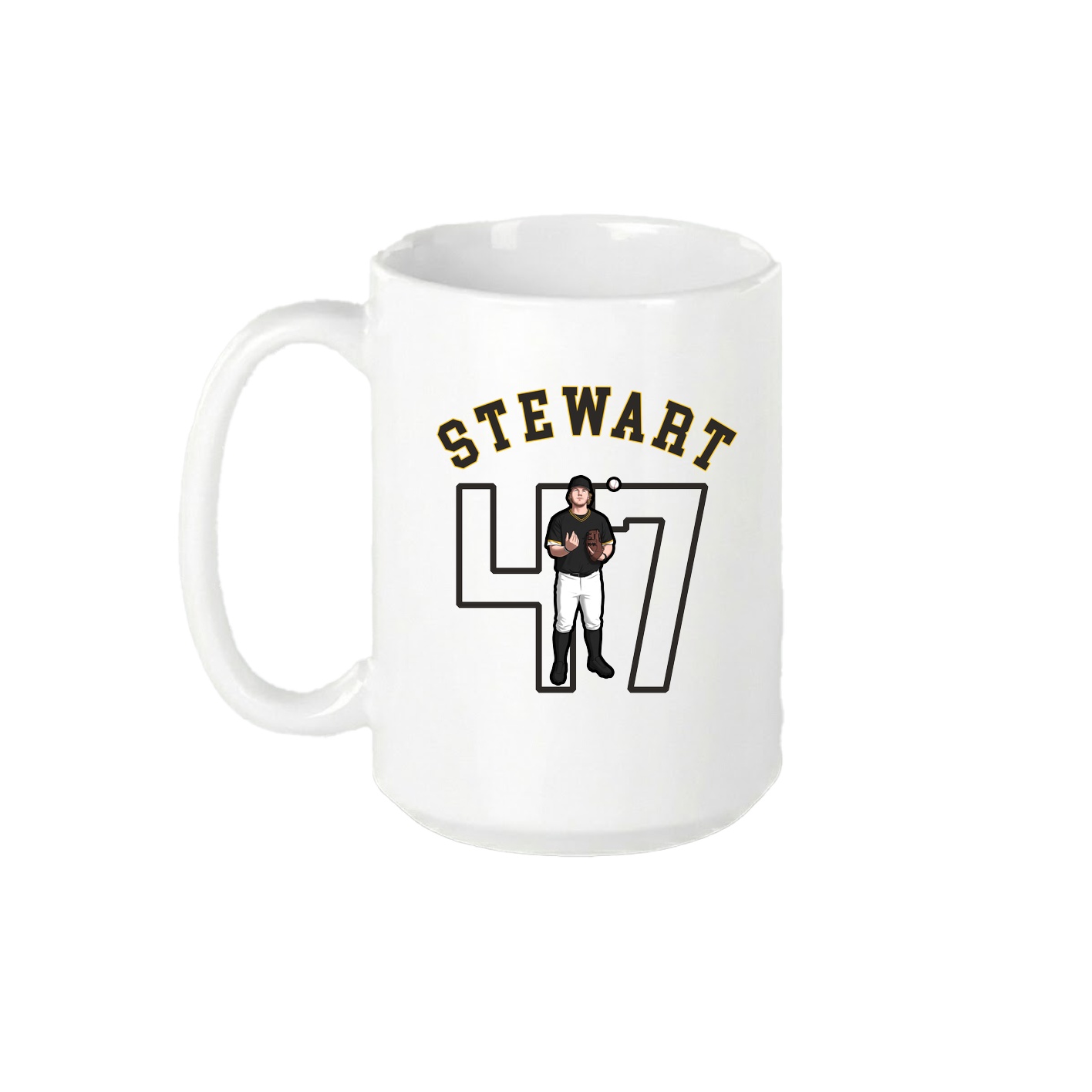 15oz Coffee Mug — Shirsey Arch in White