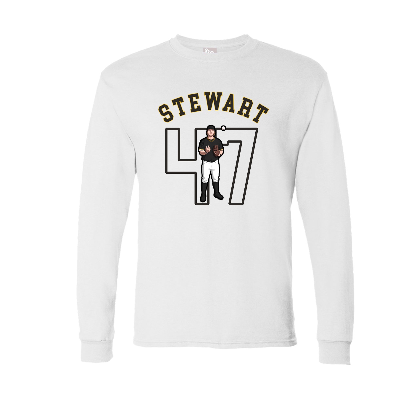 Long Sleeve Tee — Shirsey Arch in White