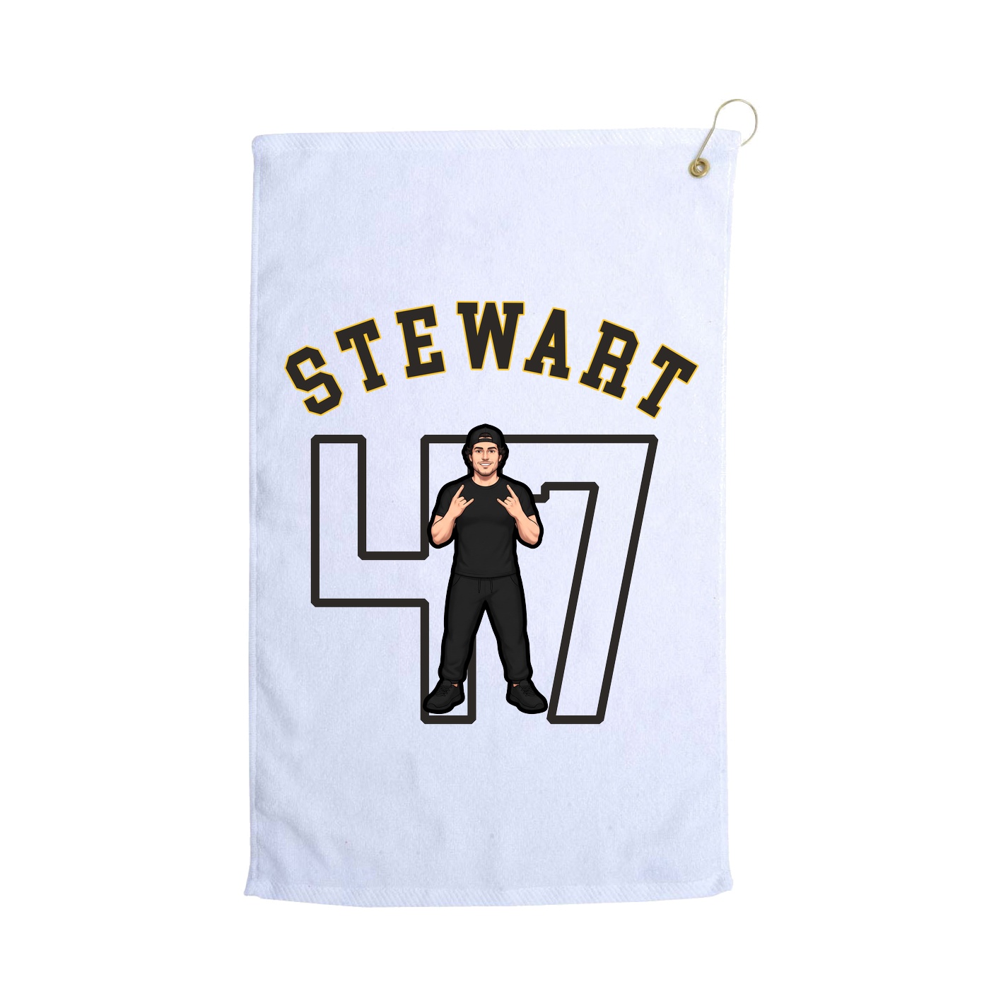 Golf Towel — Shirsey Arch in White