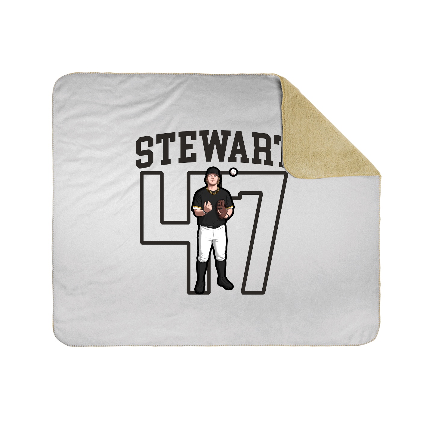 Throw Blanket — Shirsey in White