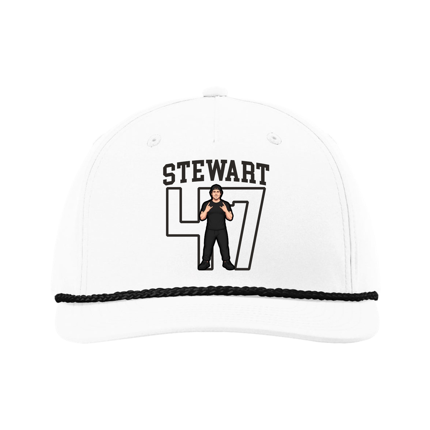 Five-Panel Classic Rope Cap — Shirsey in White