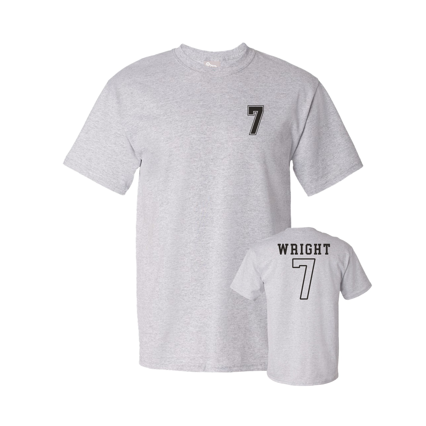 Youth Tee — Chest Back in Grey