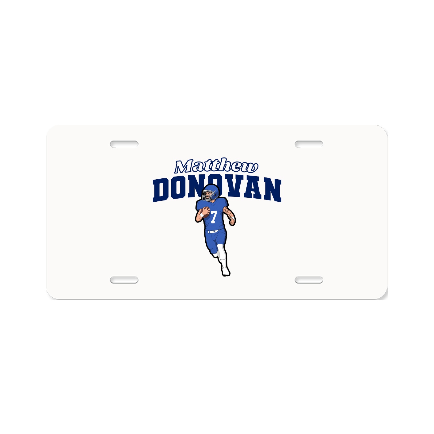License Plate — Name Arch in Classic