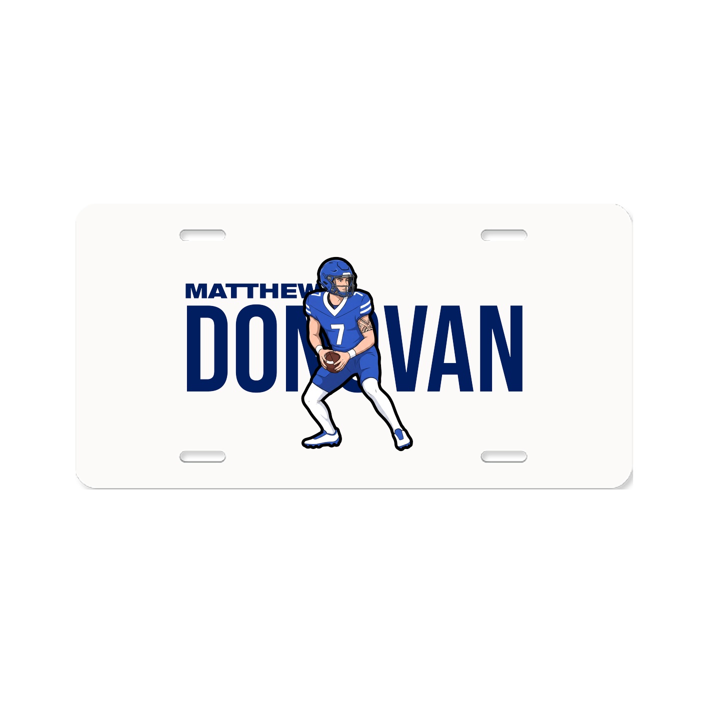 License Plate — Player Name in Classic