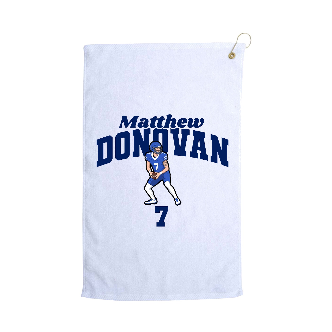 Golf Towel — Signature Arch in White