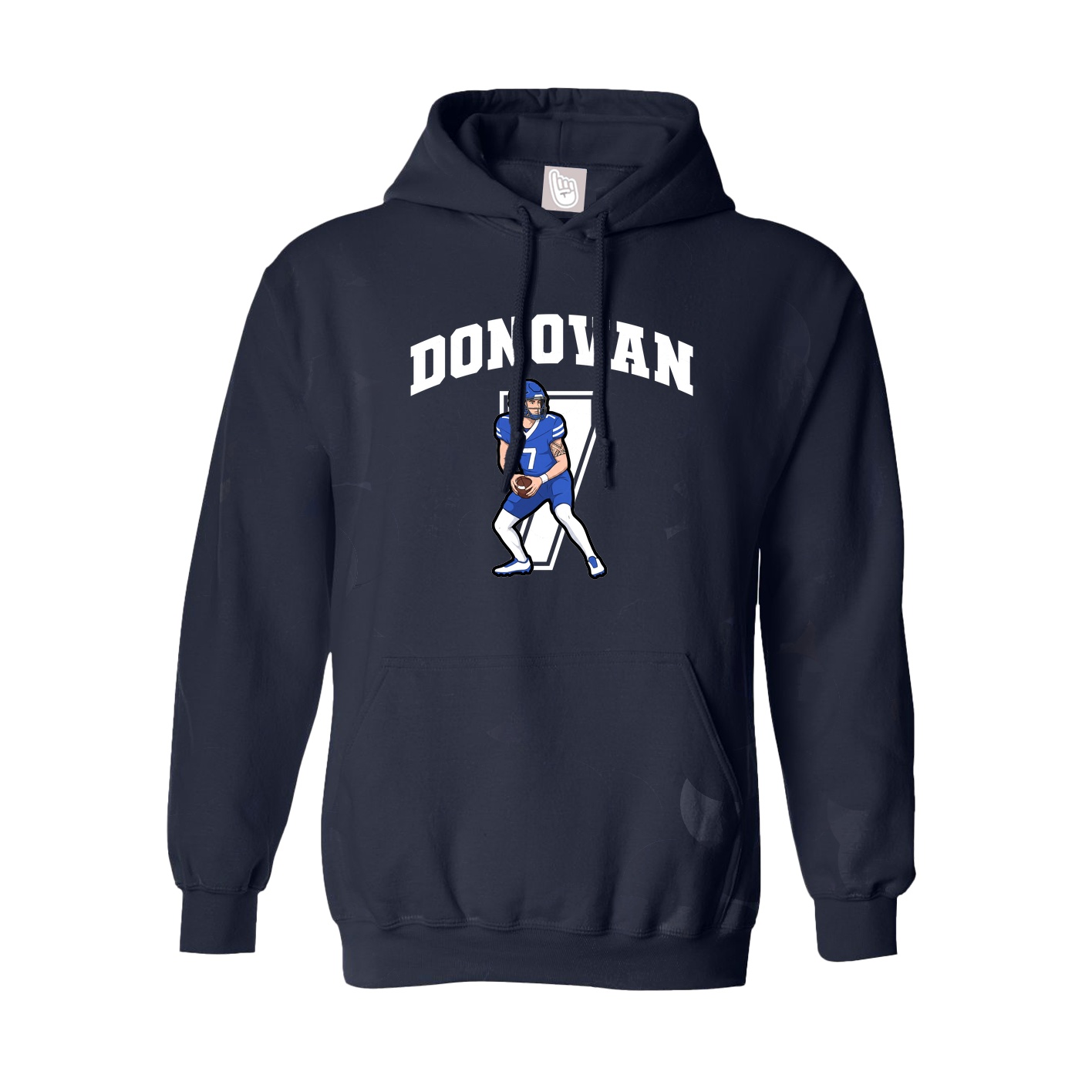 Hoodie — Number in Navy