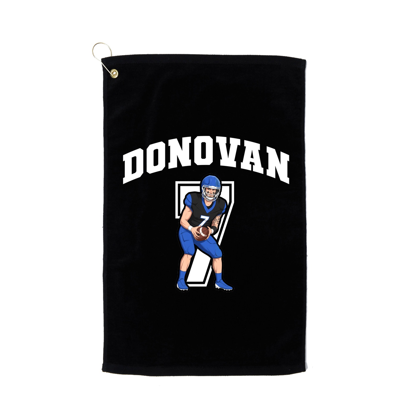 Golf Towel — Number in Black