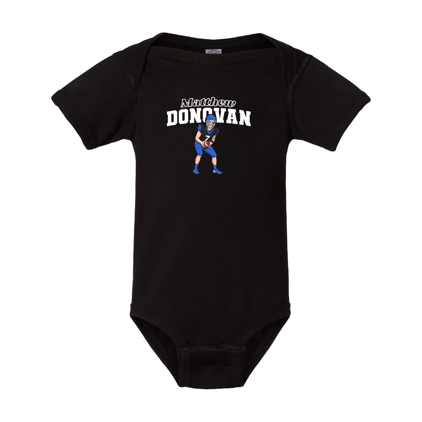 Baby Onesie — Name Arch in Black