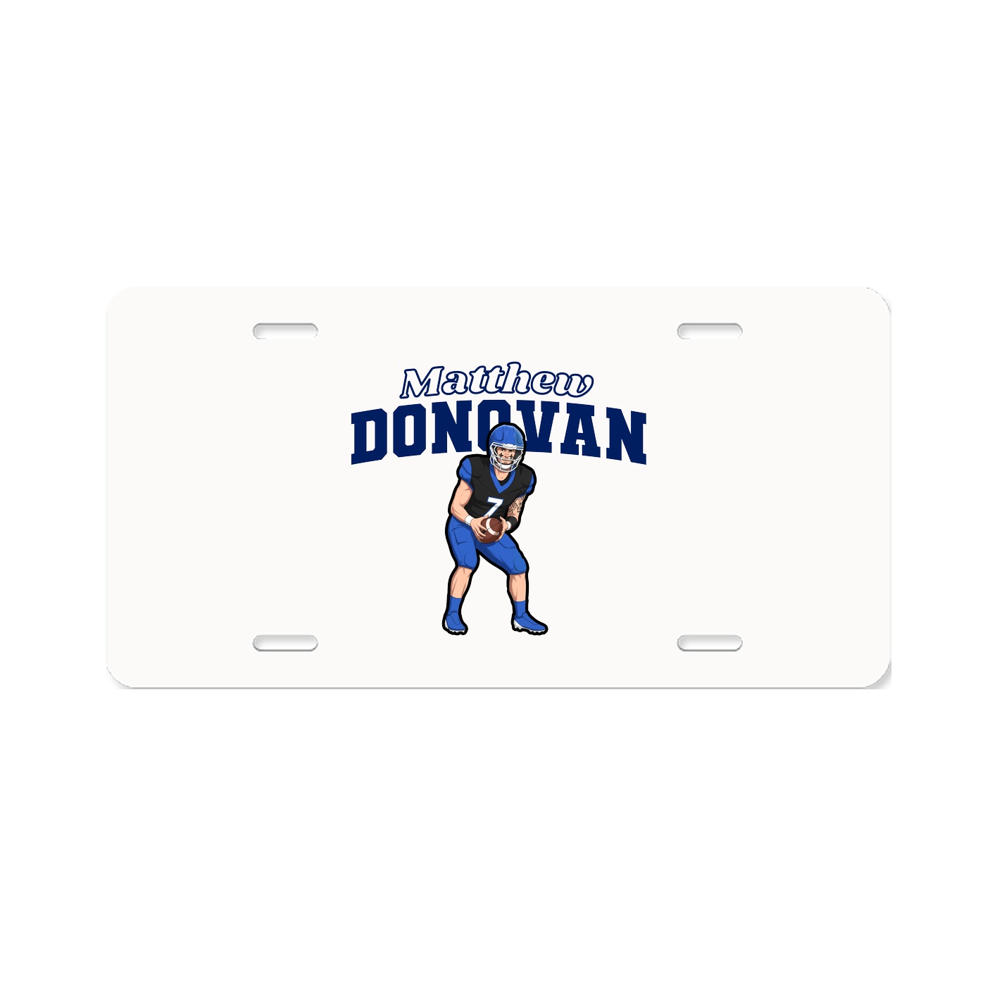 License Plate — Name Arch in Classic