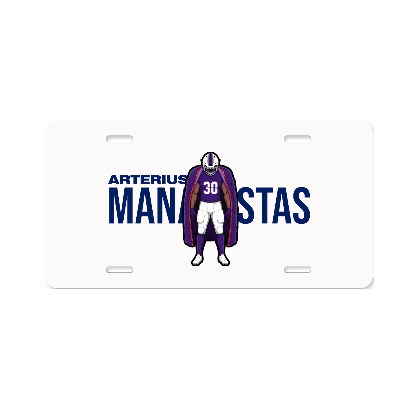 License Plate — Player Name in Classic