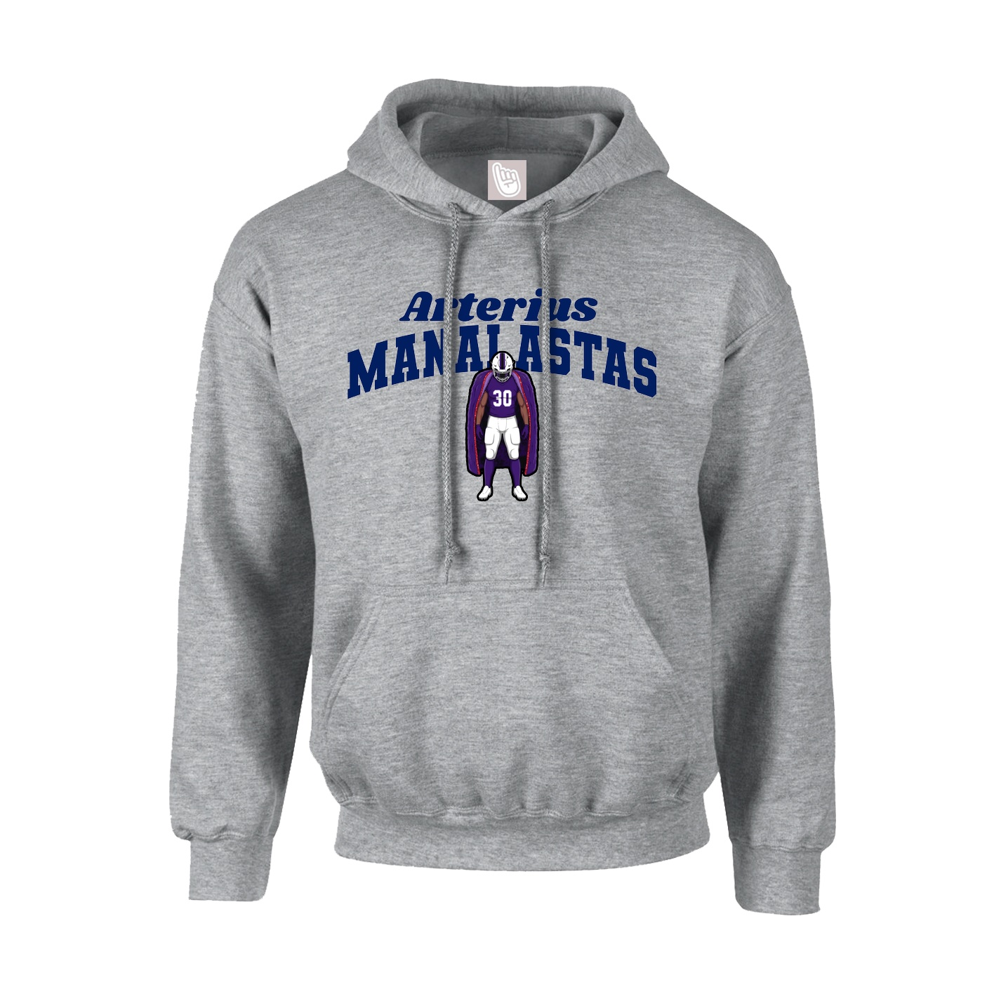 Hoodie — Signature Arch in Grey