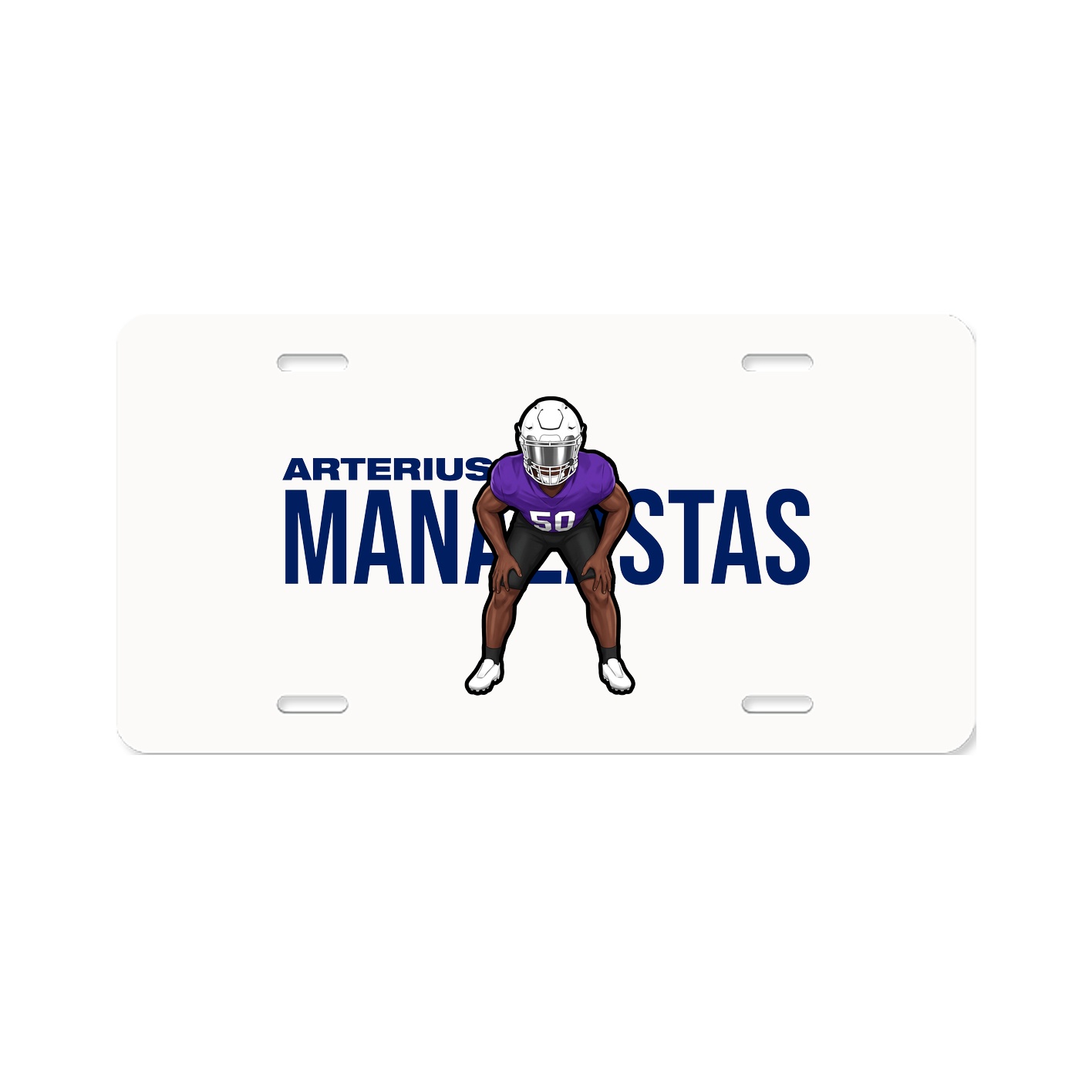 License Plate — Player Name in Classic
