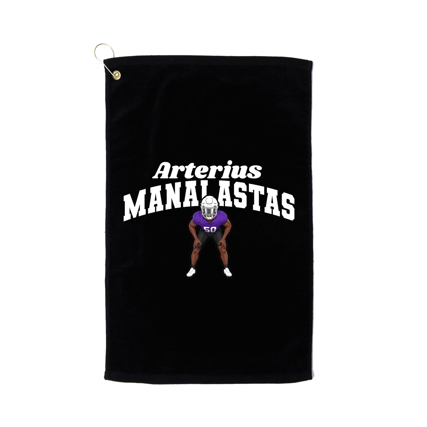 Golf Towel — Signature Arch in Black