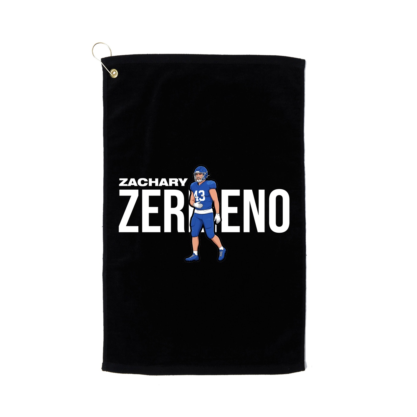 Golf Towel — Player Name in Black